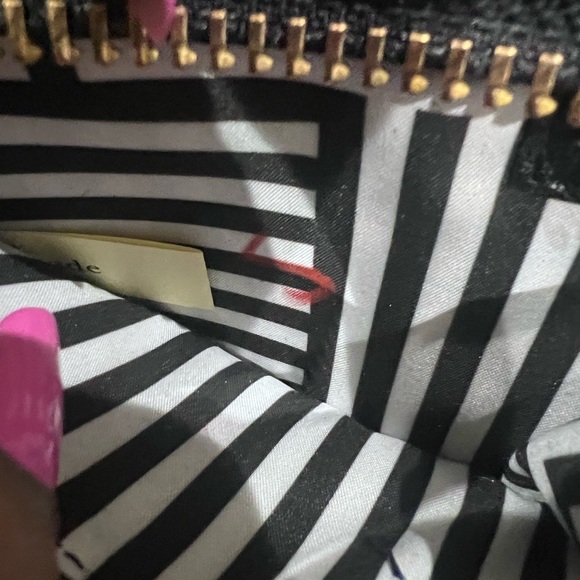 NWT! Kate Spade saturday Black zipline card and coin purse Gold Hardware - Picture 3 of 6